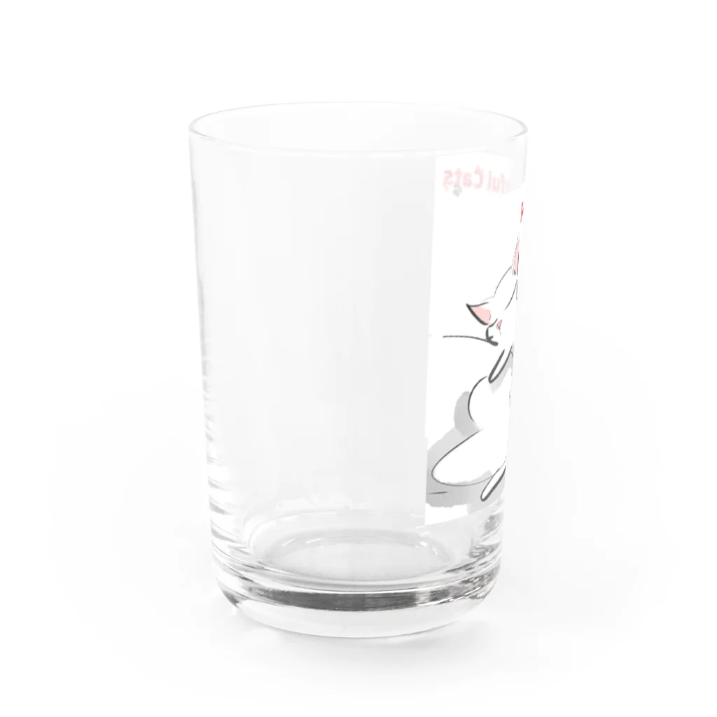 Mahiroshka まひろ朱夏 絵と音楽のPeaceful Cats おやすみ Water Glass :left