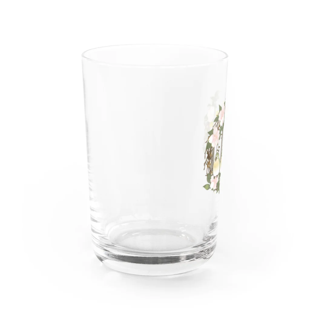 甘栗堂のメジロくん　グラス Water Glass :left