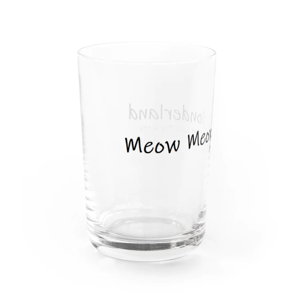 mixethnicjamamaneseのmixethnicjamanese 【Save The Cat Save The Kitty】のMeow Meow Wondeland Water Glass :left