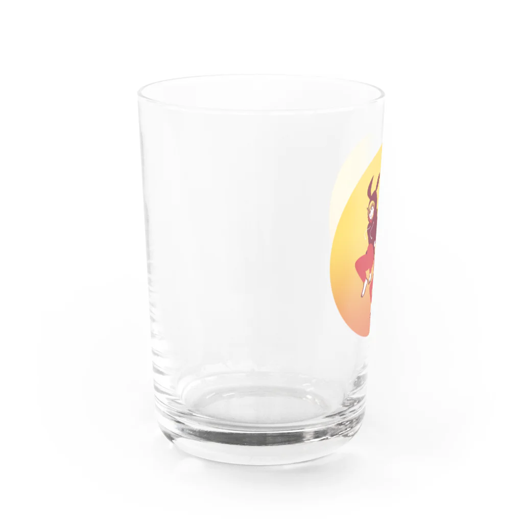 モナカのJUMP！ Water Glass :left