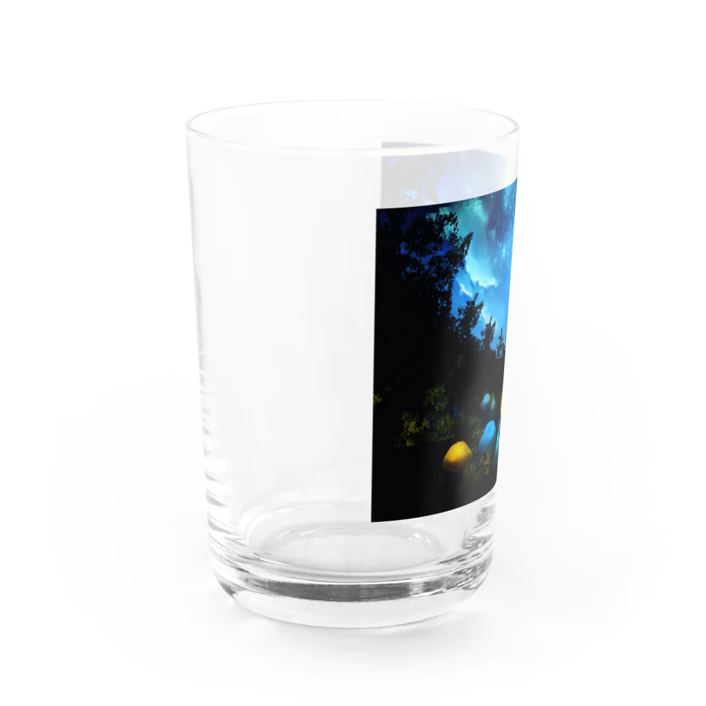 小田島灯の夜のキャンプフィールド Water Glass :left