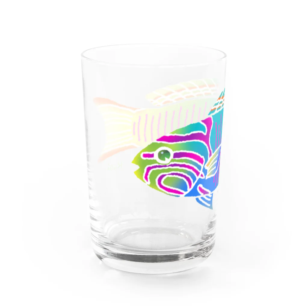 栗坊屋のヤマブキベラ Water Glass :left