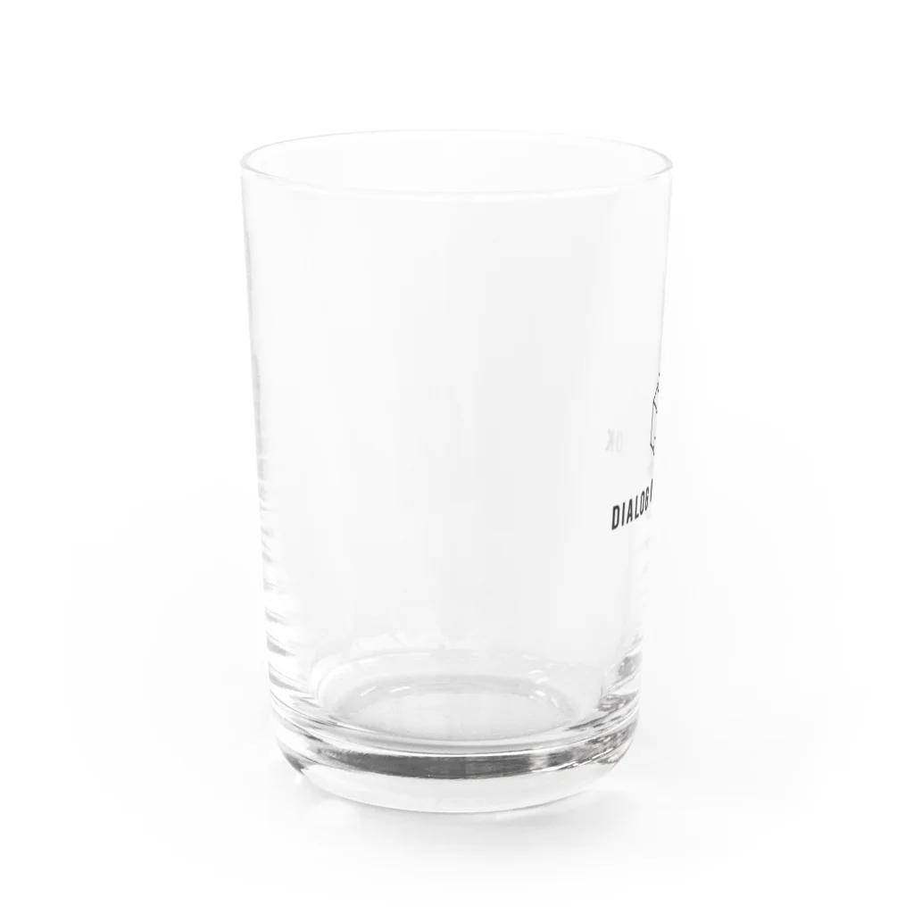 DIALOG NOTEBOOK FUN STOREのロゴ・タテ・黒 Water Glass :left