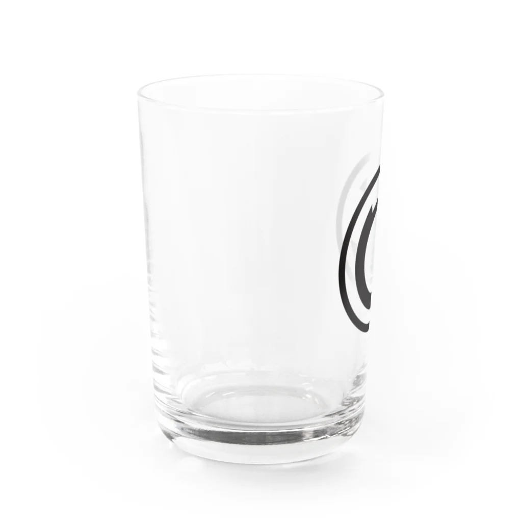 クリーンパンサーのグッズショップのクリーンパンサー｜ロゴ(黒) Water Glass :left