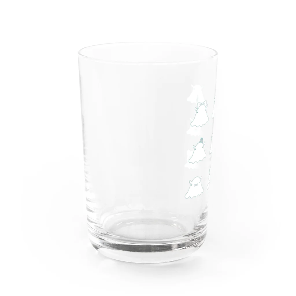 @メンダコ屋さんのメンダコ八変化(白) Water Glass :left