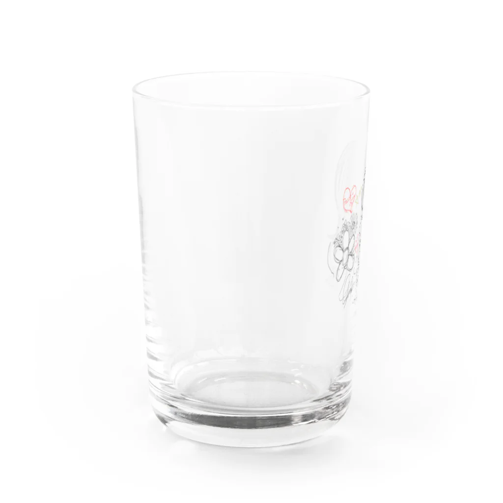 愛と平和とSHOW'SHOPの愛と平和でSHOW Water Glass :left