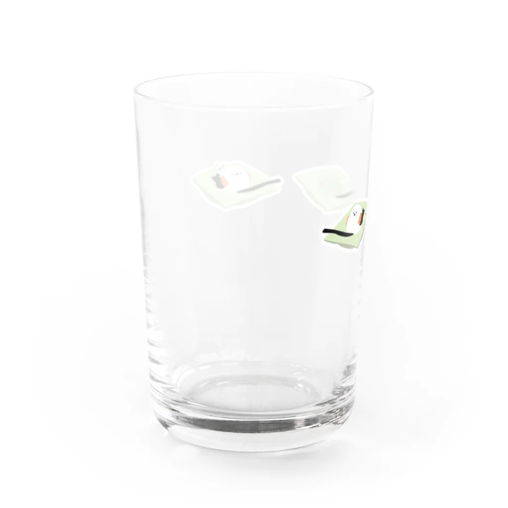 ぺけまるしょっぷの練切シマエナガグッズ Water Glass :left