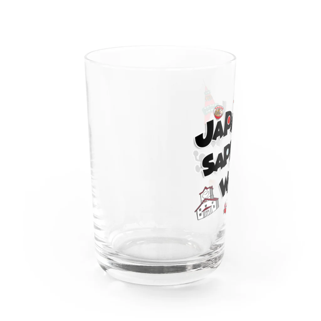 JAPAN SAPPORO WALKのJAPAN SAPPORO WALK ロゴ グッズ Water Glass :left