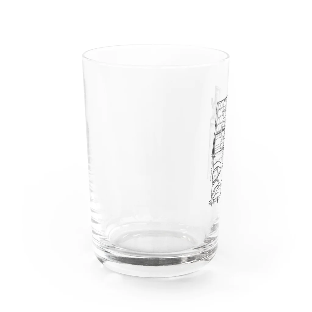 空想画学販売所のドロボウ猫はニンジャ猫 Water Glass :left