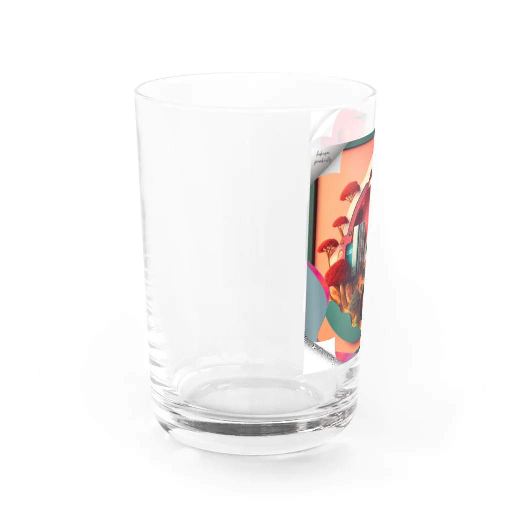 マッケンデジタルワールドのlofiアート盆栽ファンクmusic Water Glass :left