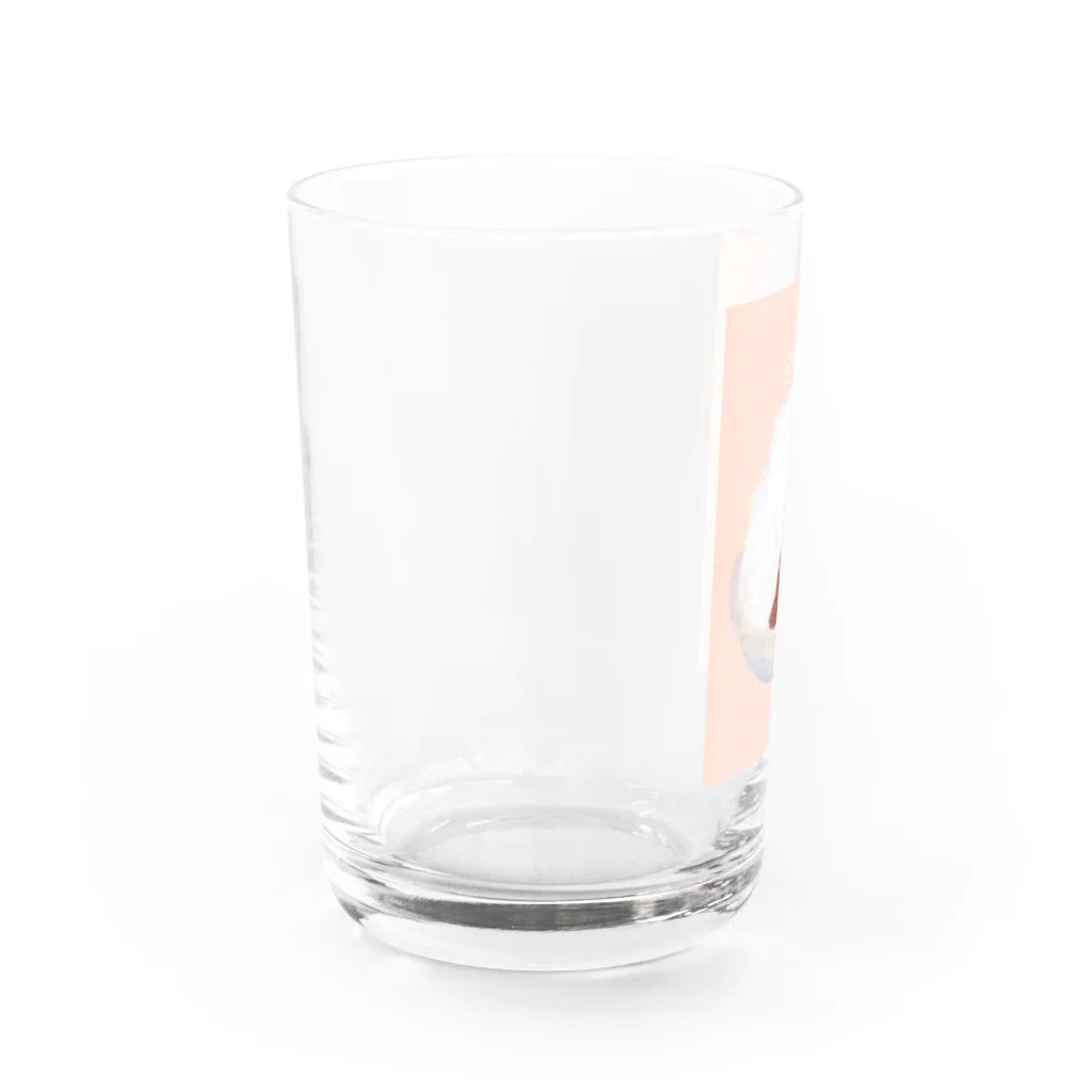 ゆきの絵です。の沖縄名物　ぜんざい Water Glass :left