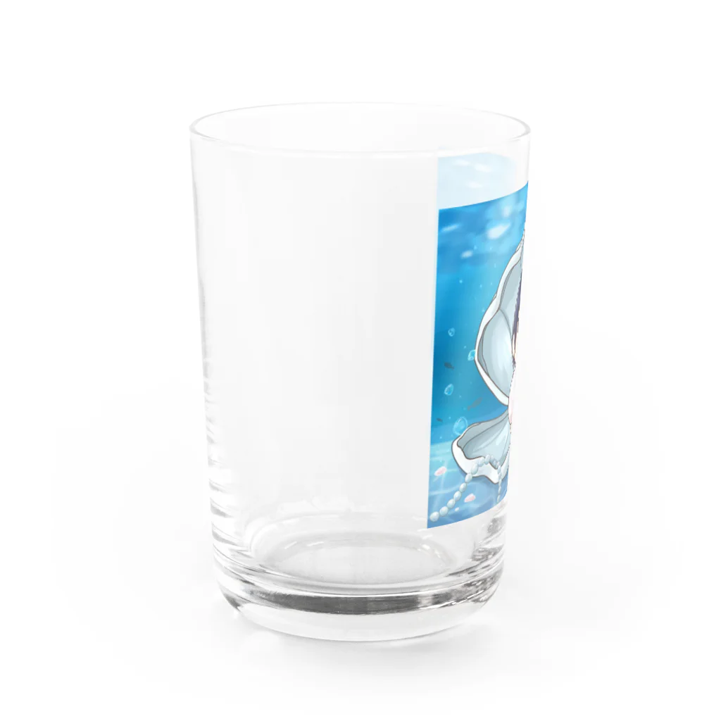おるはぴしんかいぎょてんのおるはぴかいがら Water Glass :left