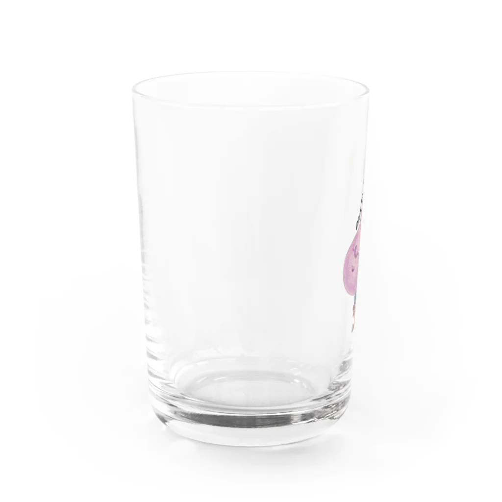 のだぎり　のお店のなすびくん Water Glass :left