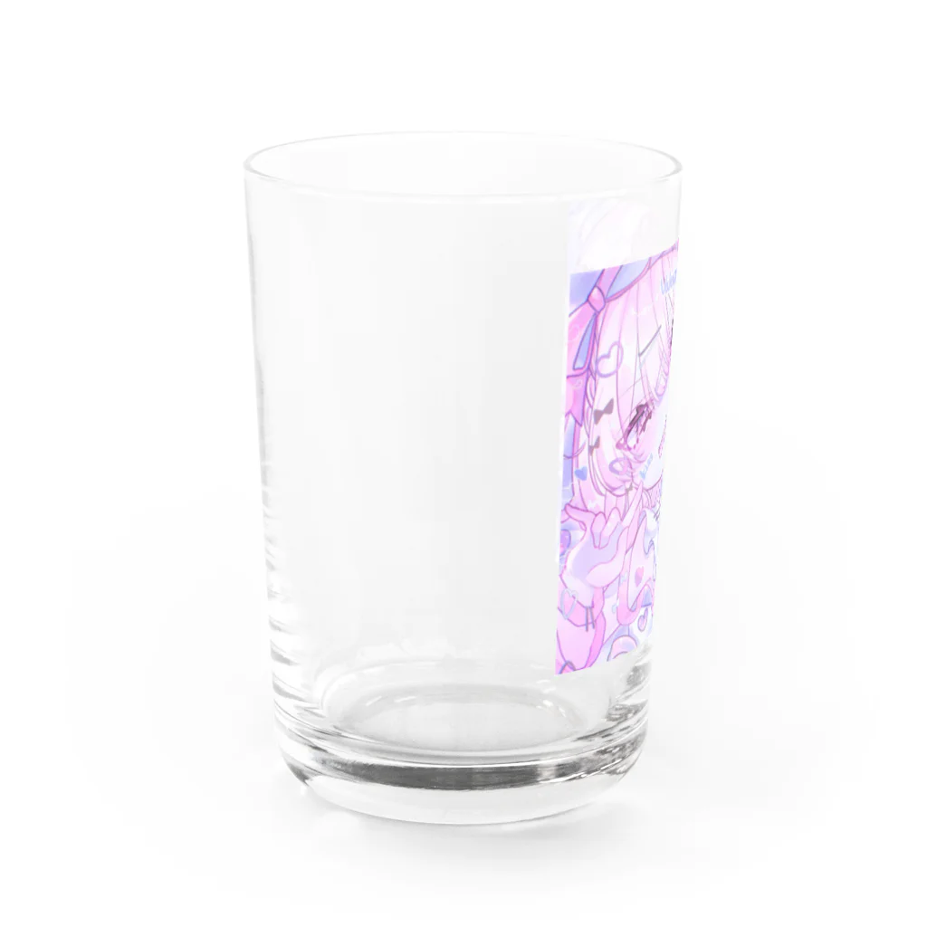 モマ@のバレンタインくん💗🍫 Water Glass :left