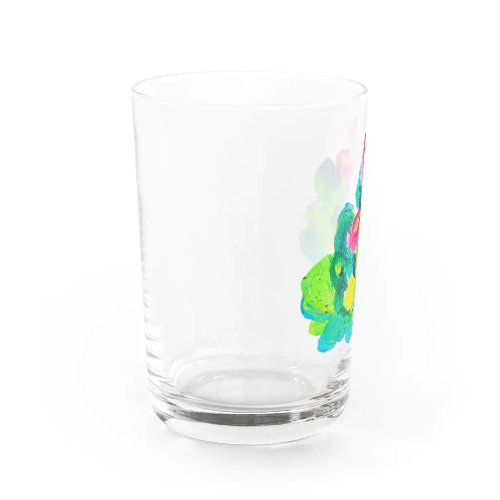 おおばさくらのgoods shopの春の花ドローイング Water Glass :left