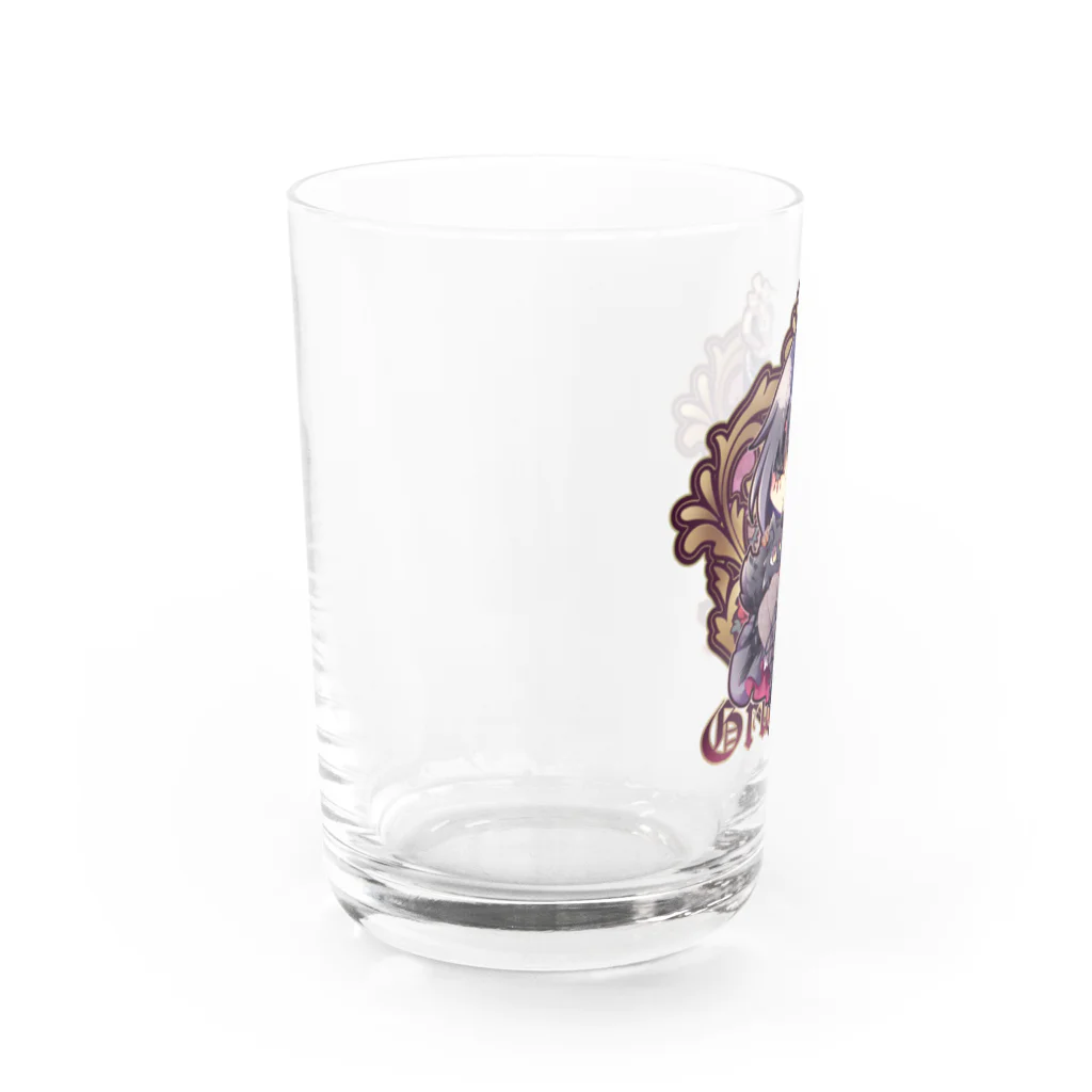 月蝕ざっか店＠SUZURIの不機嫌と王冠とお猫さま - Ctype Water Glass :left