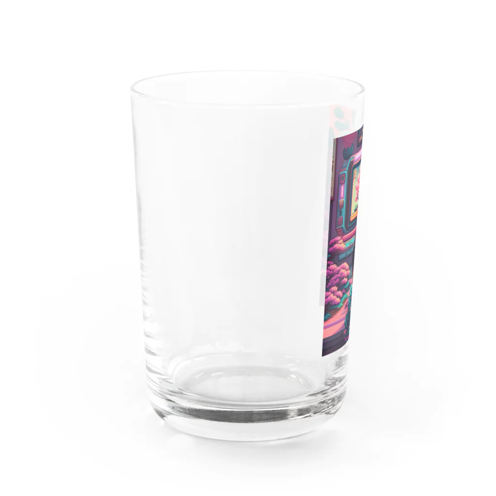 マッケンデジタルワールドのレトロでエモい盆栽育成ゲーム【lofiアート】 Water Glass :left