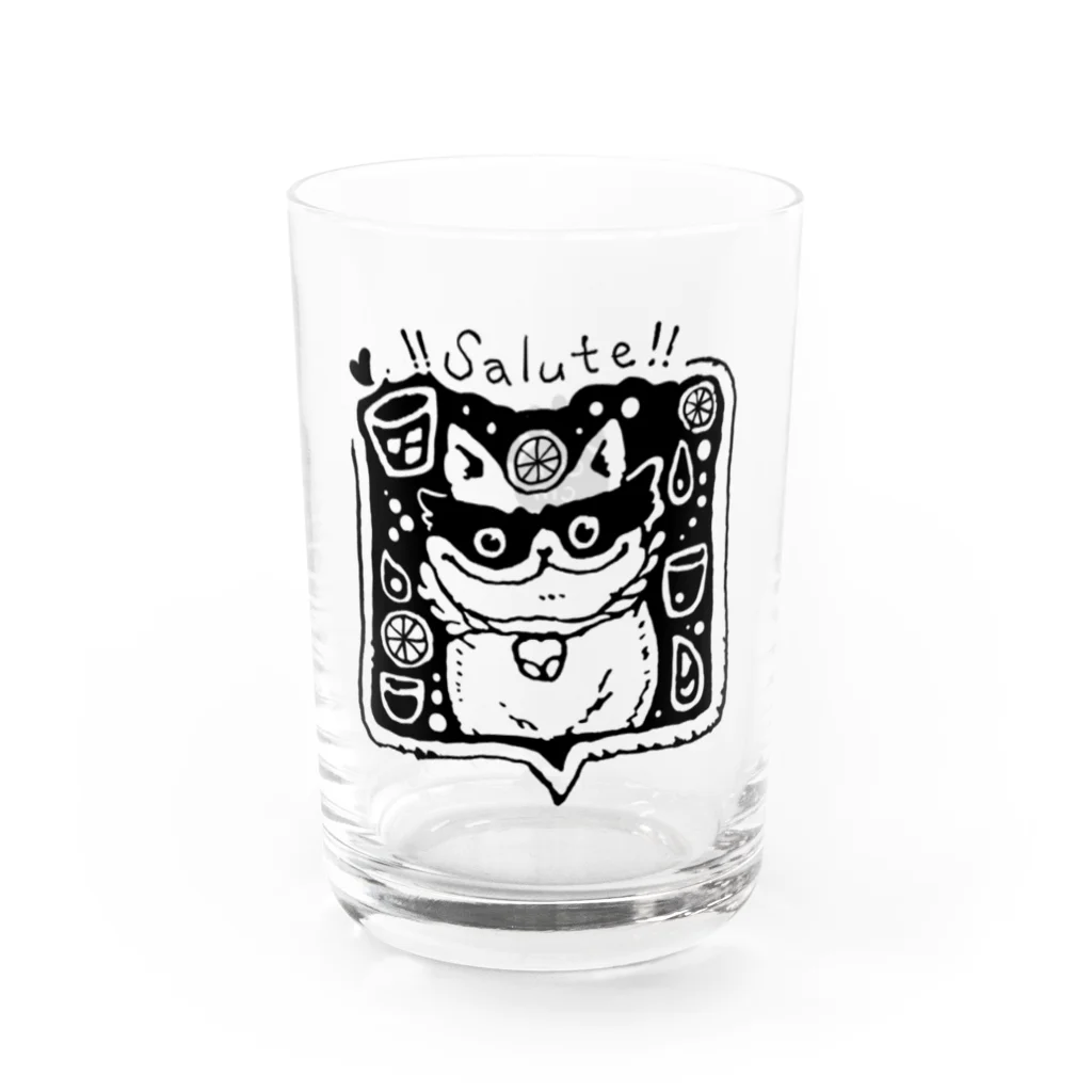 不可思議商店の仮面猫 Water Glass :left