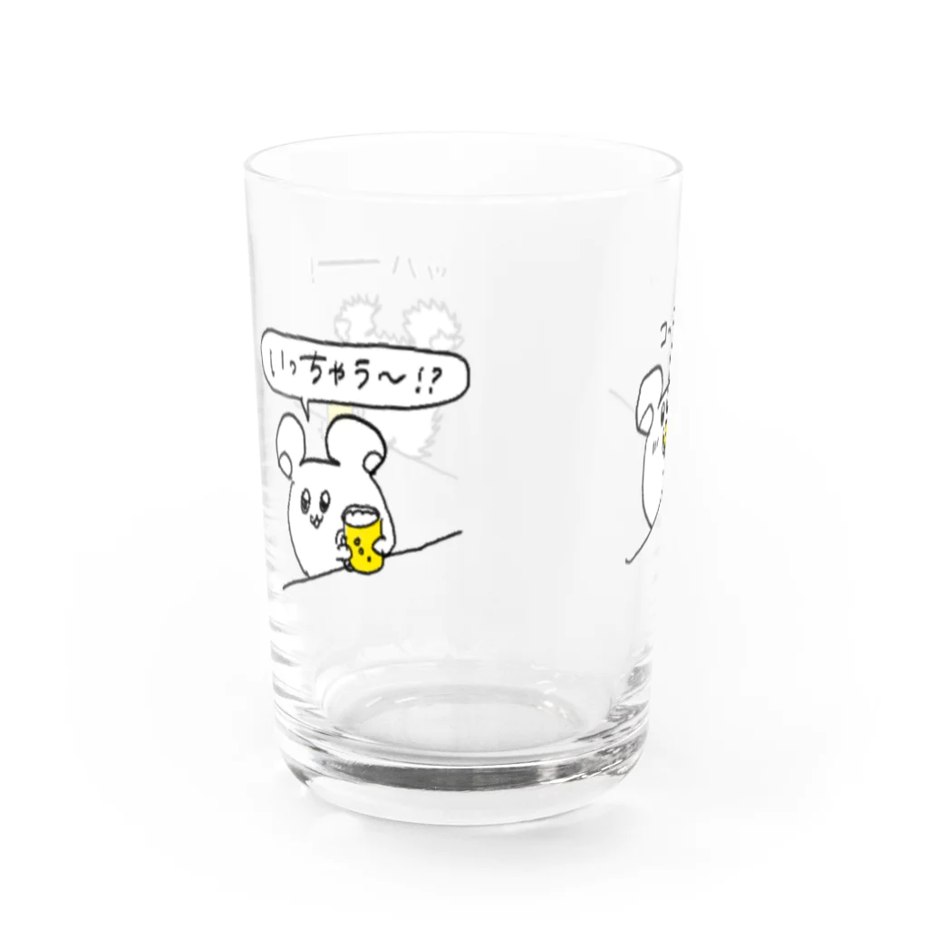 プリティーマカロンの酒カスなハムスター Water Glass :left