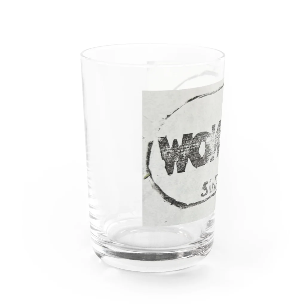 きしもとをんのうぉんしょうかい ロゴ Water Glass :left