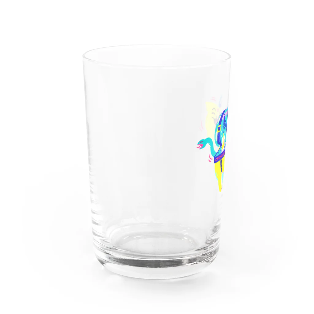 ニンジャスレイヤー公式/ダイハードテイルズのケモビールのケモチャングラス v1（ビアサーバー） Water Glass :left