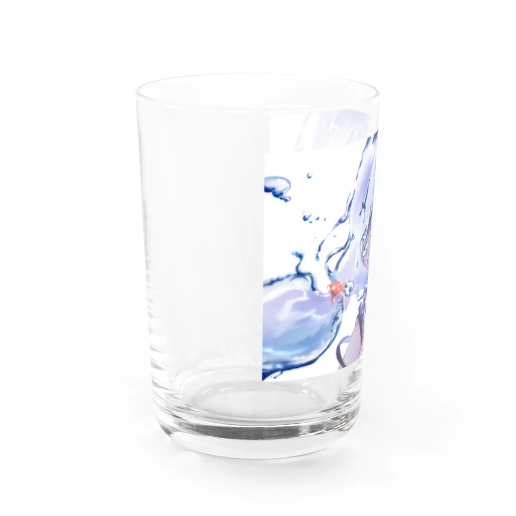 ゆずのいらすと店のあおいゆめ Water Glass :left