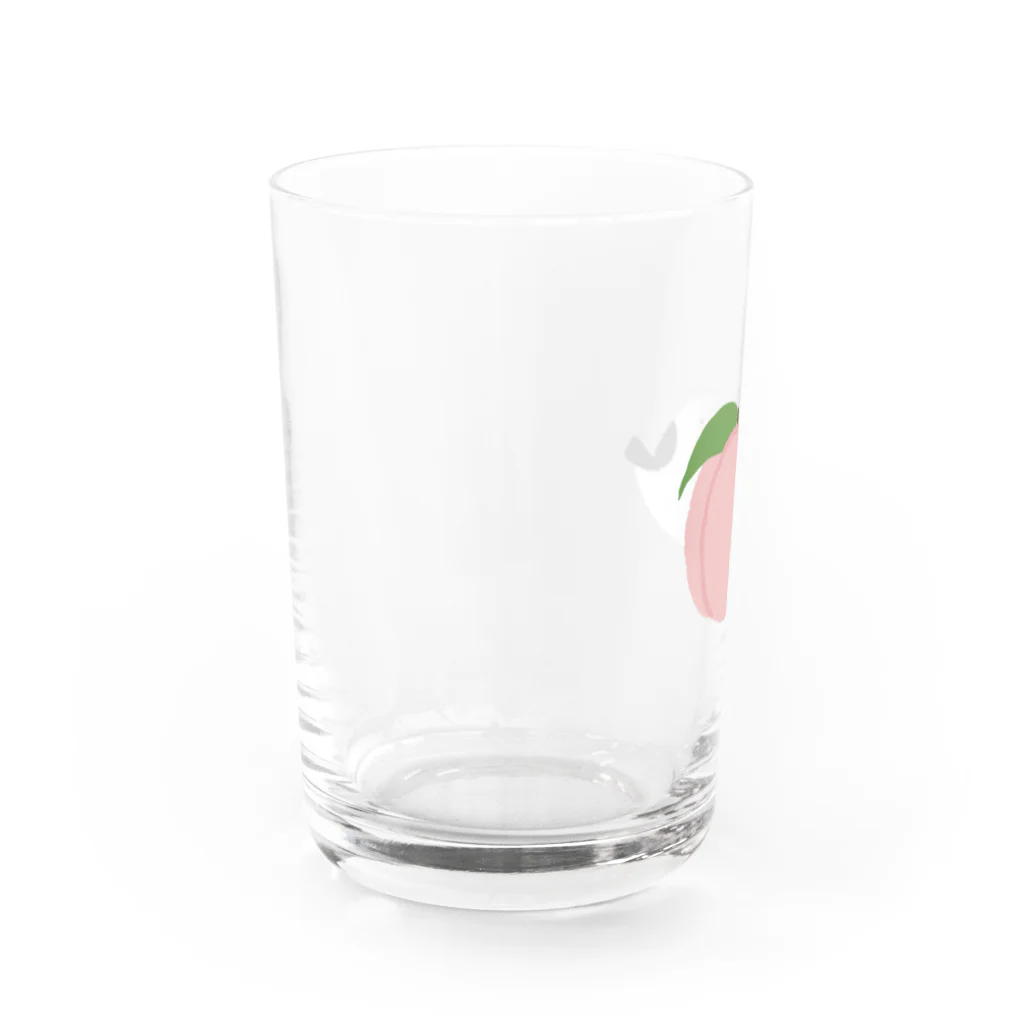 ゆきおのシマエナガともも Water Glass :left