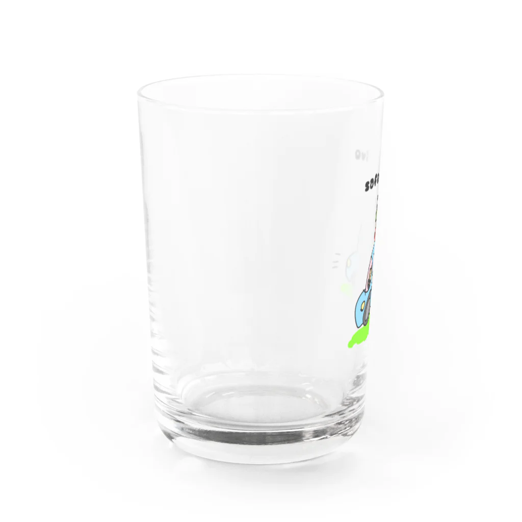 Number.14の今日も安全運転で Water Glass :left