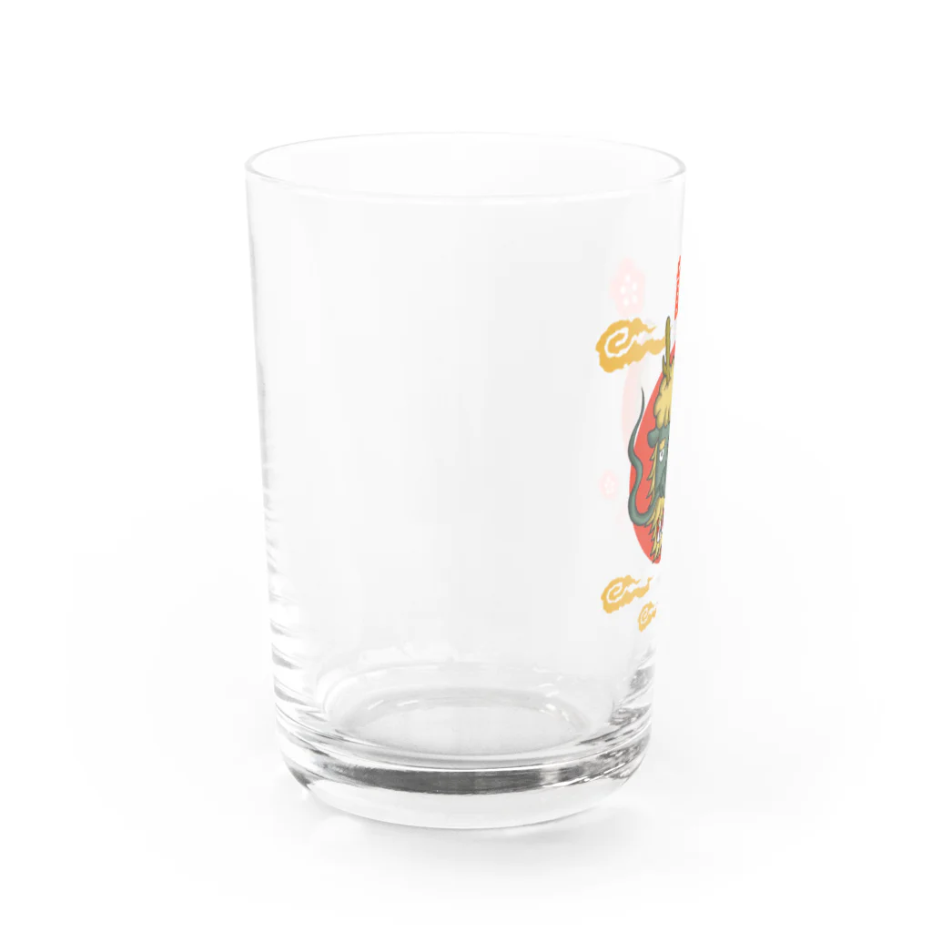 Siderunの館 B2のはんぶんこな龍と虎 Water Glass :left