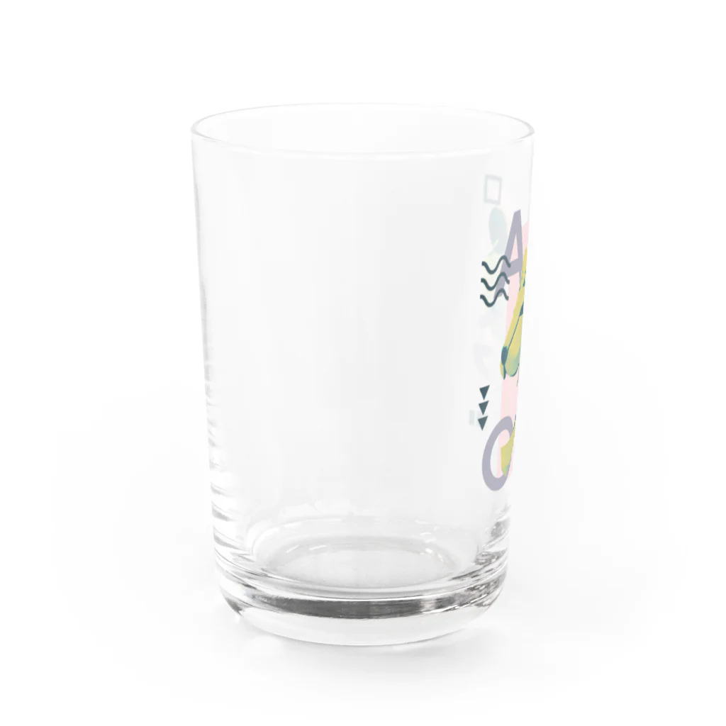 クリーンパンサーのグッズショップのクリーンパンサー5周年記念デザインです。 Water Glass :left