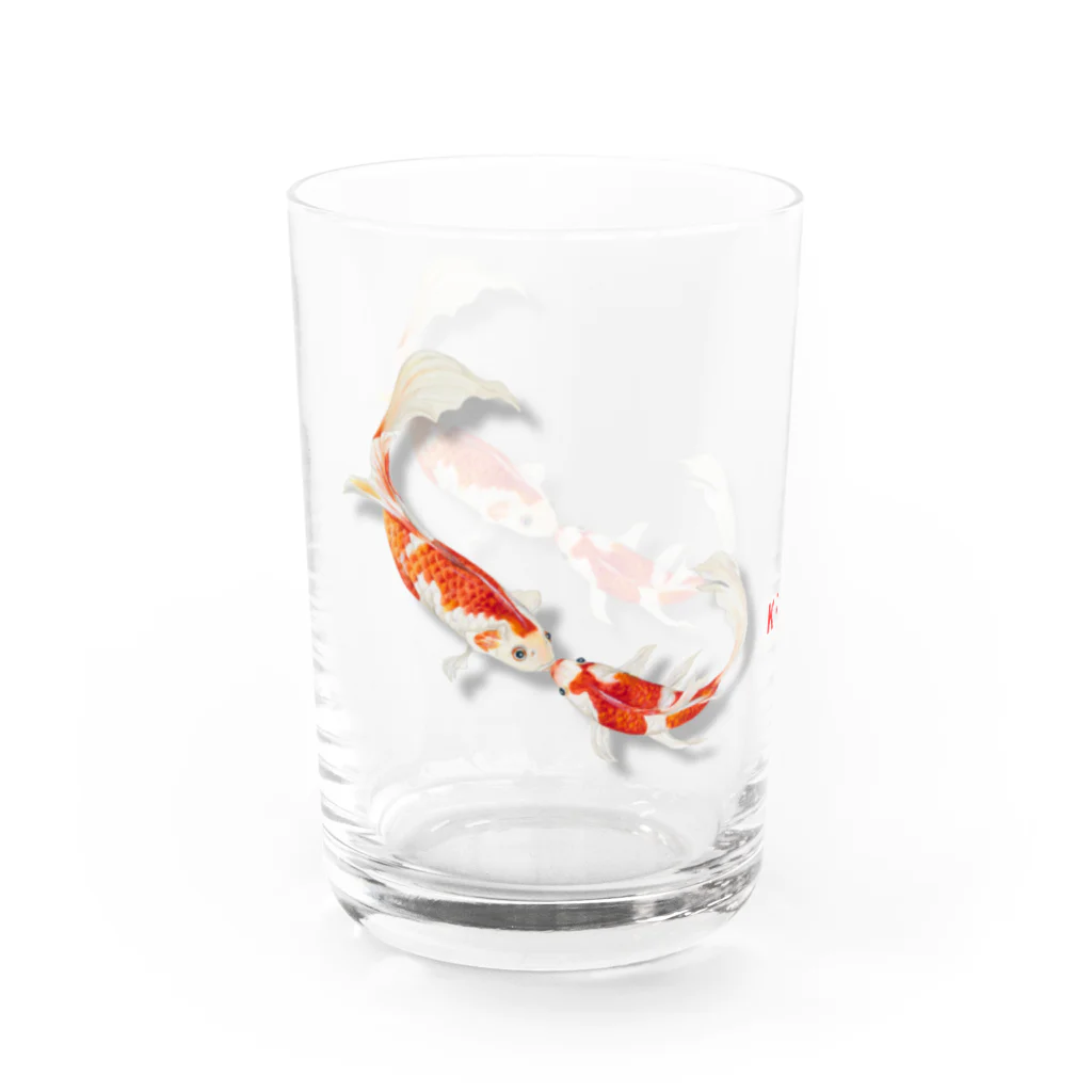 idumi-artの恋する鯉　version 2 Water Glass :left