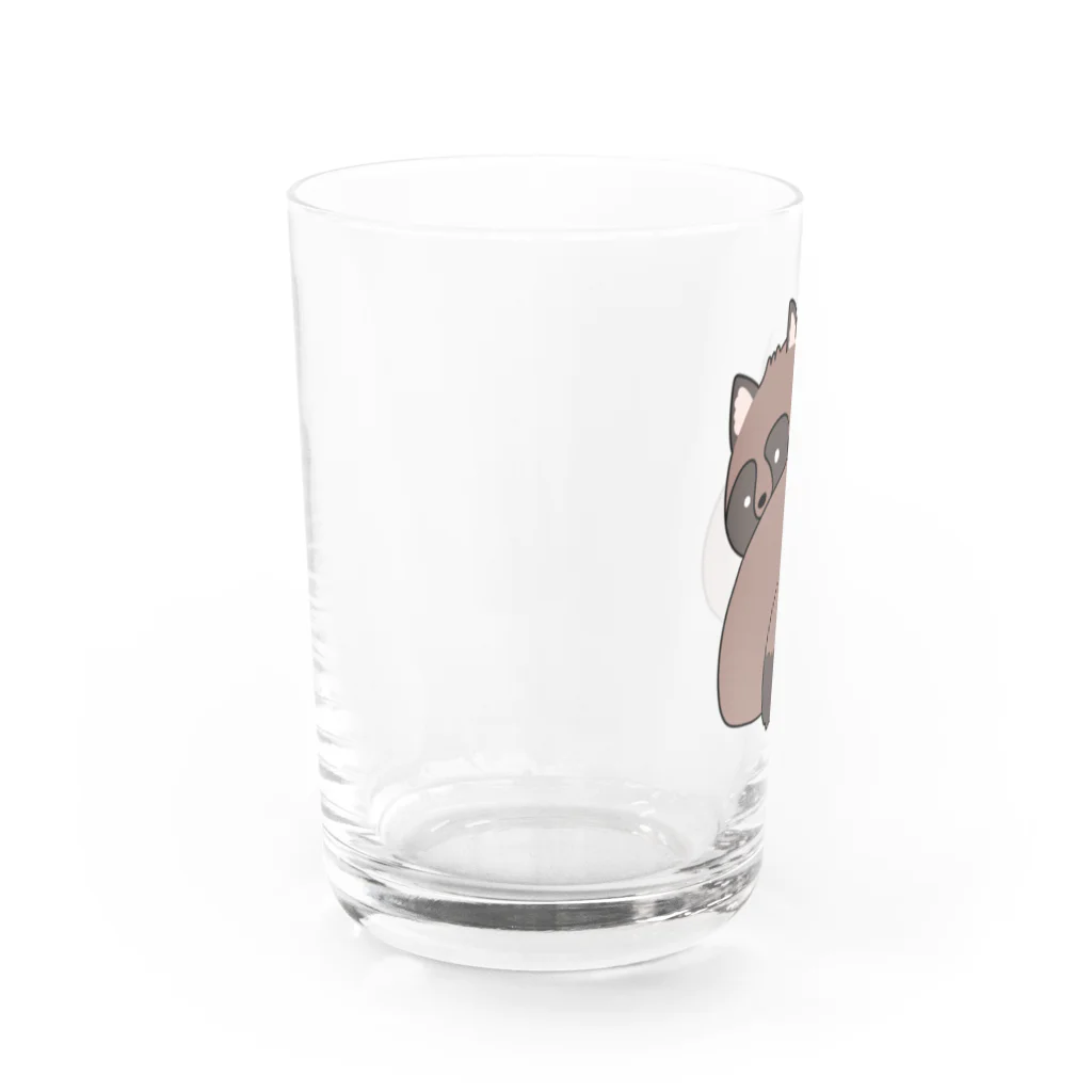 砂川うにょんの見返りたぬ Water Glass :left