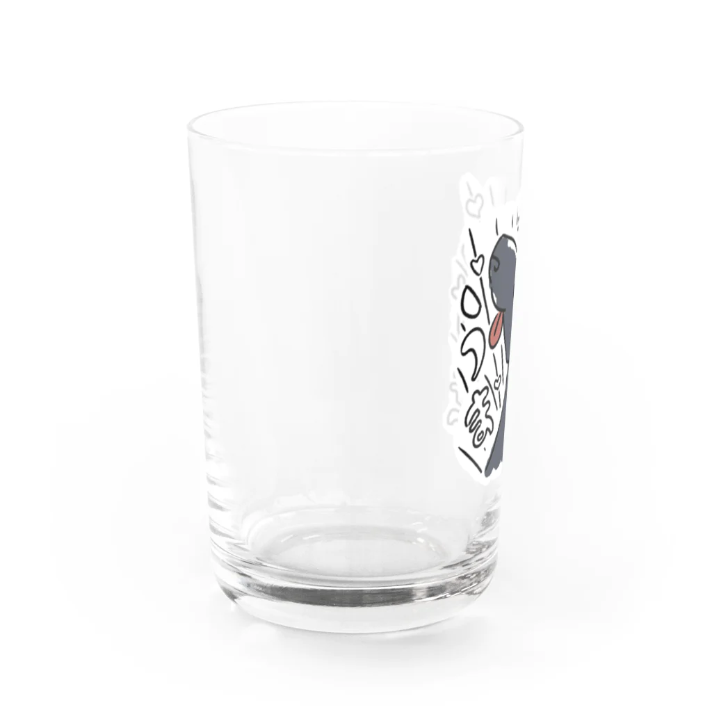 Pa-LessのUmasuki-青鹿毛ちゃん Water Glass :left