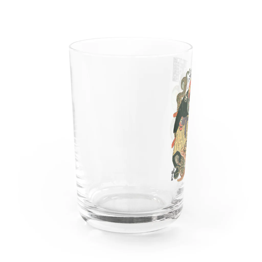 MUGEN ARTの自来也大蛇退治 歌川国芳　浮世絵 Water Glass :left
