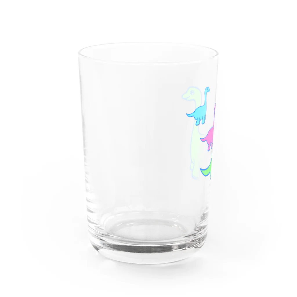 🐰すもものおはぎ🐰のネオンザウルス Water Glass :left