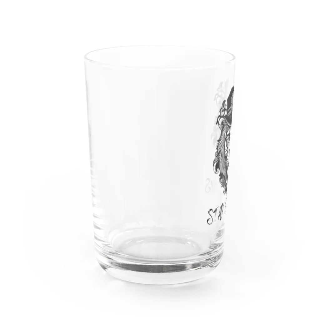 Vibrant Novaのstay curious Water Glass :left