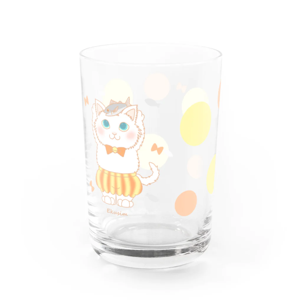 Ekusimのアジ太とネコ王子 Water Glass :left