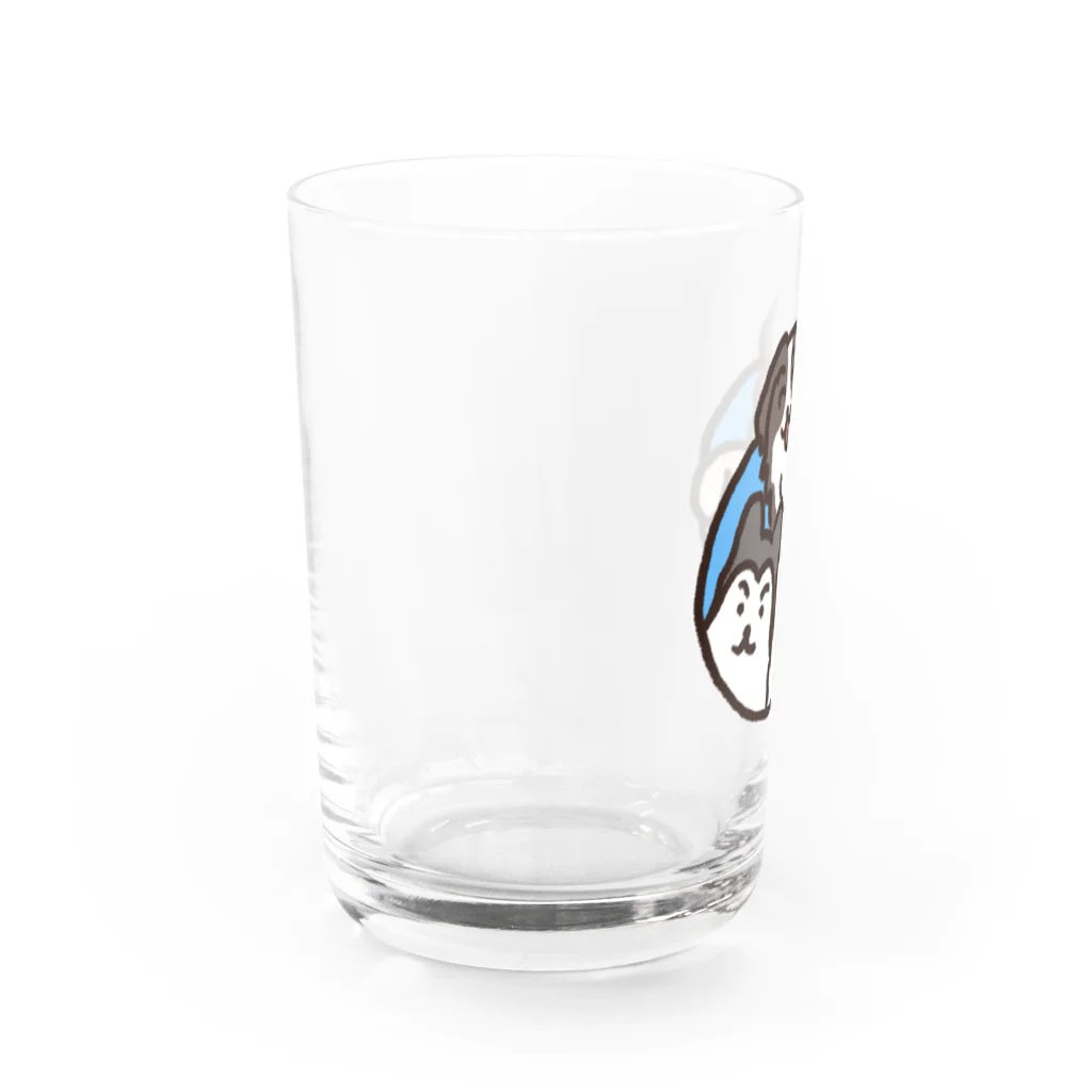 自由の飛び出す犬 Water Glass :left