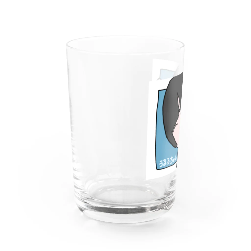 うるふちゃんの酒カスWIN Water Glass :left