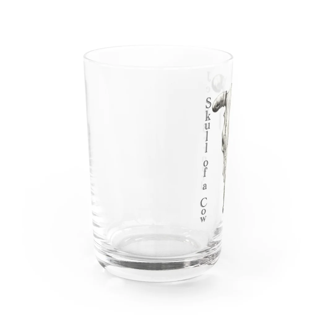 MUGEN ARTの牛の頭蓋骨　ジーン・バーナード　Jean Bernard / Skull of a Cow Water Glass :left