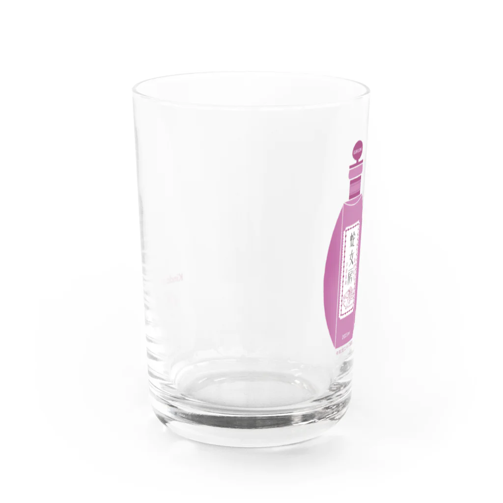 TRINCHのゴルゴンの超絶美白化粧水「蛇女房」 グラス左面