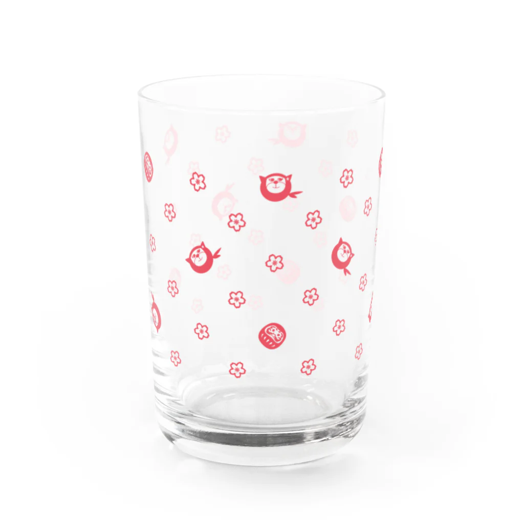 ZUKINDOGSの忍犬さくらのレトログラス Water Glass :left