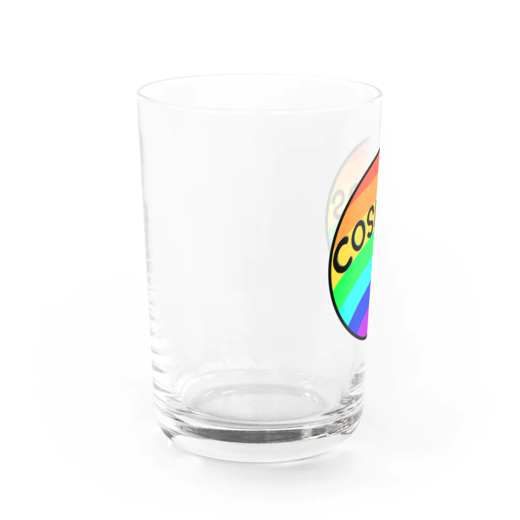 -cosmos-の虹色の星 Water Glass :left