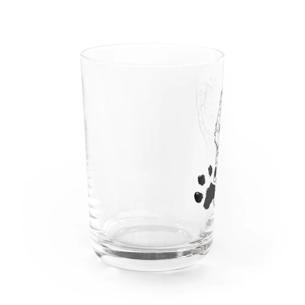 mofful.のユキヒョウ - snowleopard Water Glass :left