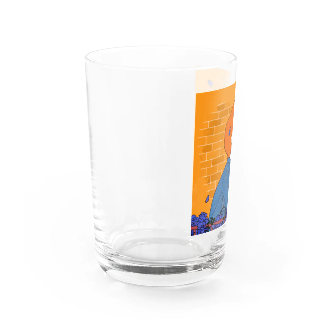 SuzuSuzuSuzuriの『心目当てのオレンジ』オリジナルグラス Water Glass :left
