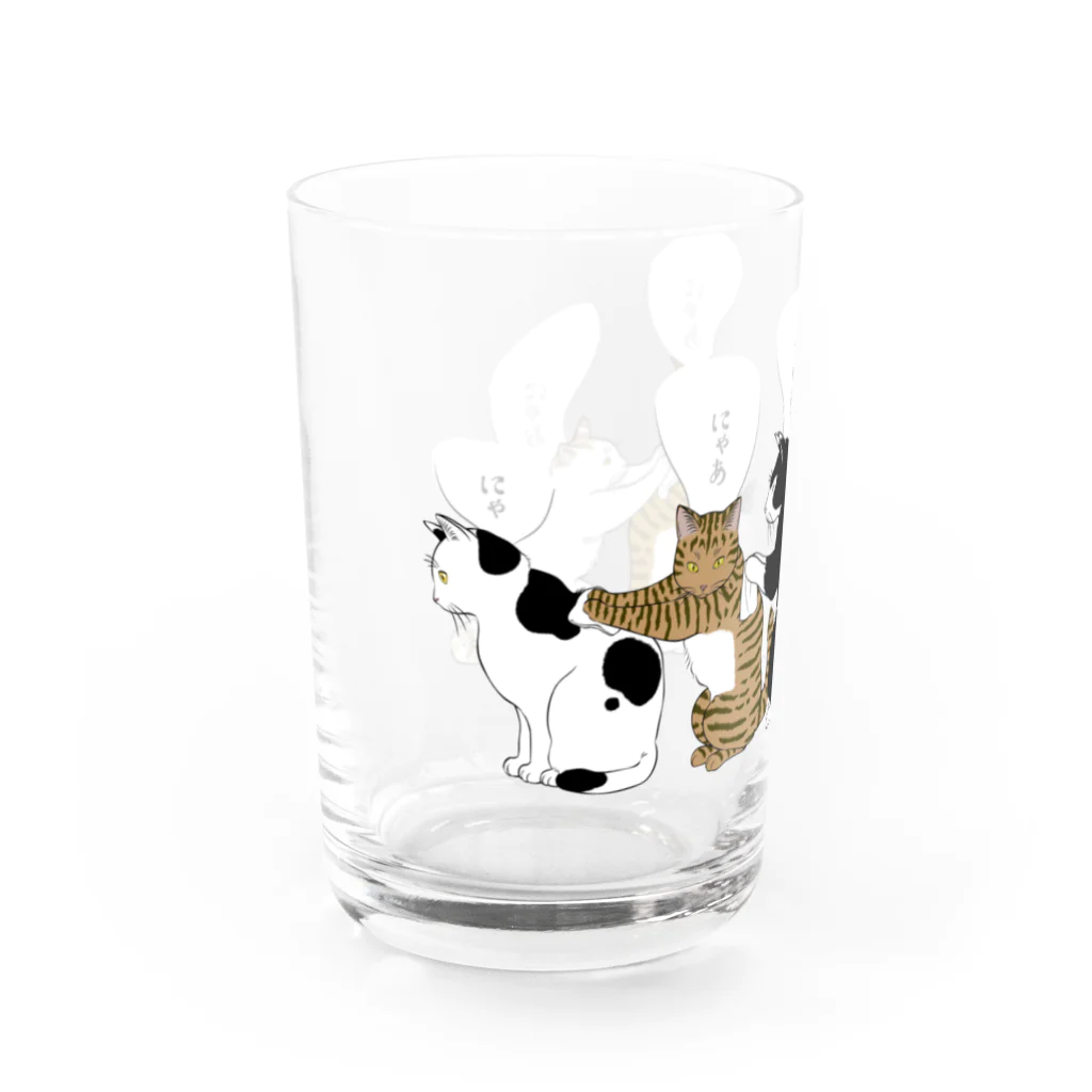 元祖ふとねこ堂の猫国温泉（にゃんごくおんせん）2 Water Glass :left