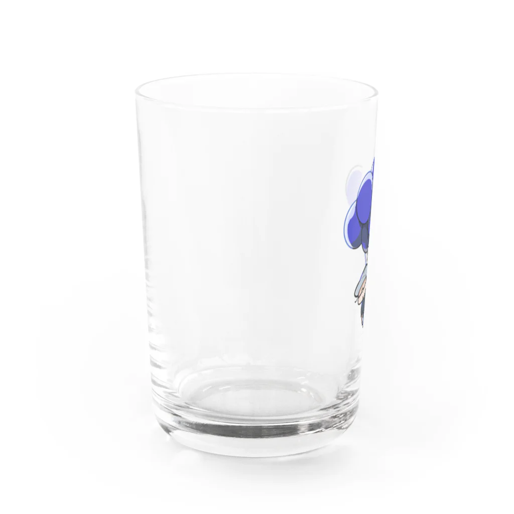 ヤぴのふよふよしてる136さん（青） Water Glass :left