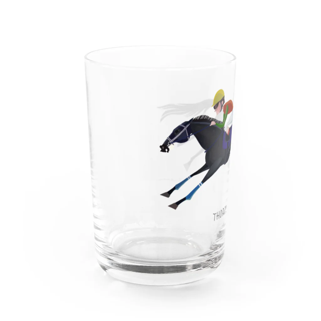 POPPY＿moooo  チャリティーショップのthoroughbred 2 Water Glass :left