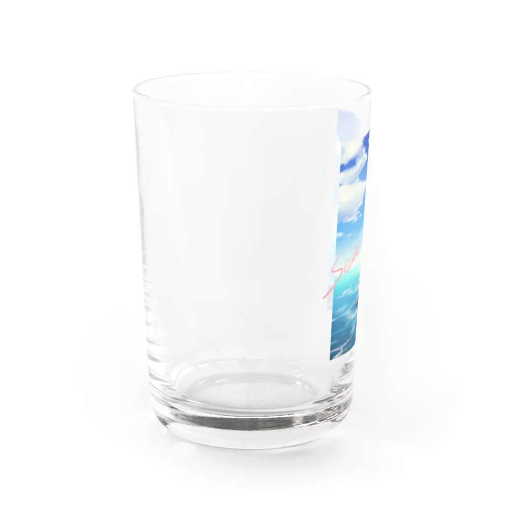 Rêverの海ラッコ Water Glass :left