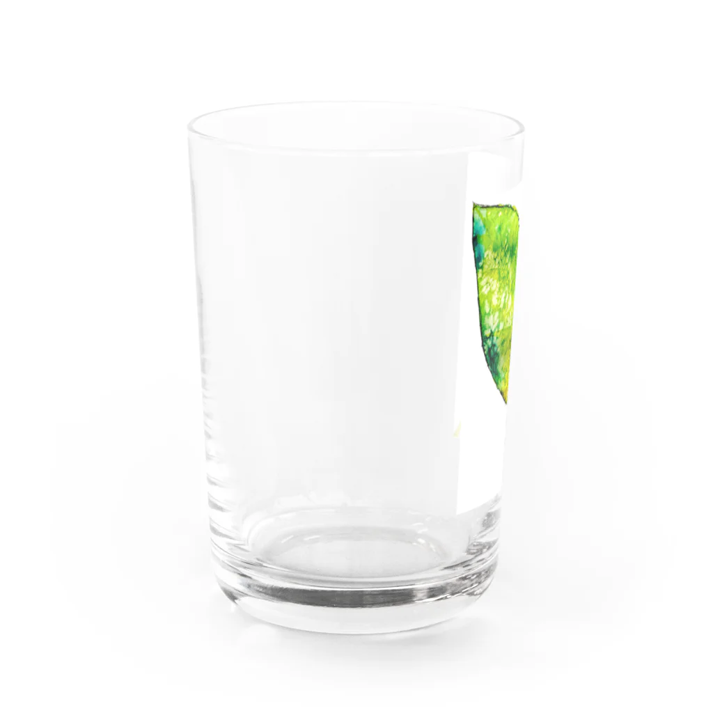 暖暖あたたかの葉っぱ Water Glass :left